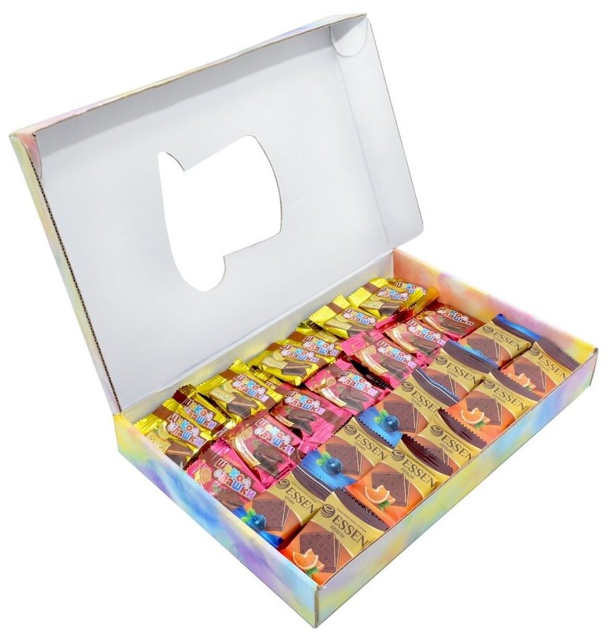 Подарочный набор шоколадных конфет в виде тонкой плитки «Шоколашки и Эссен», Тимофеев ко, 500 гр