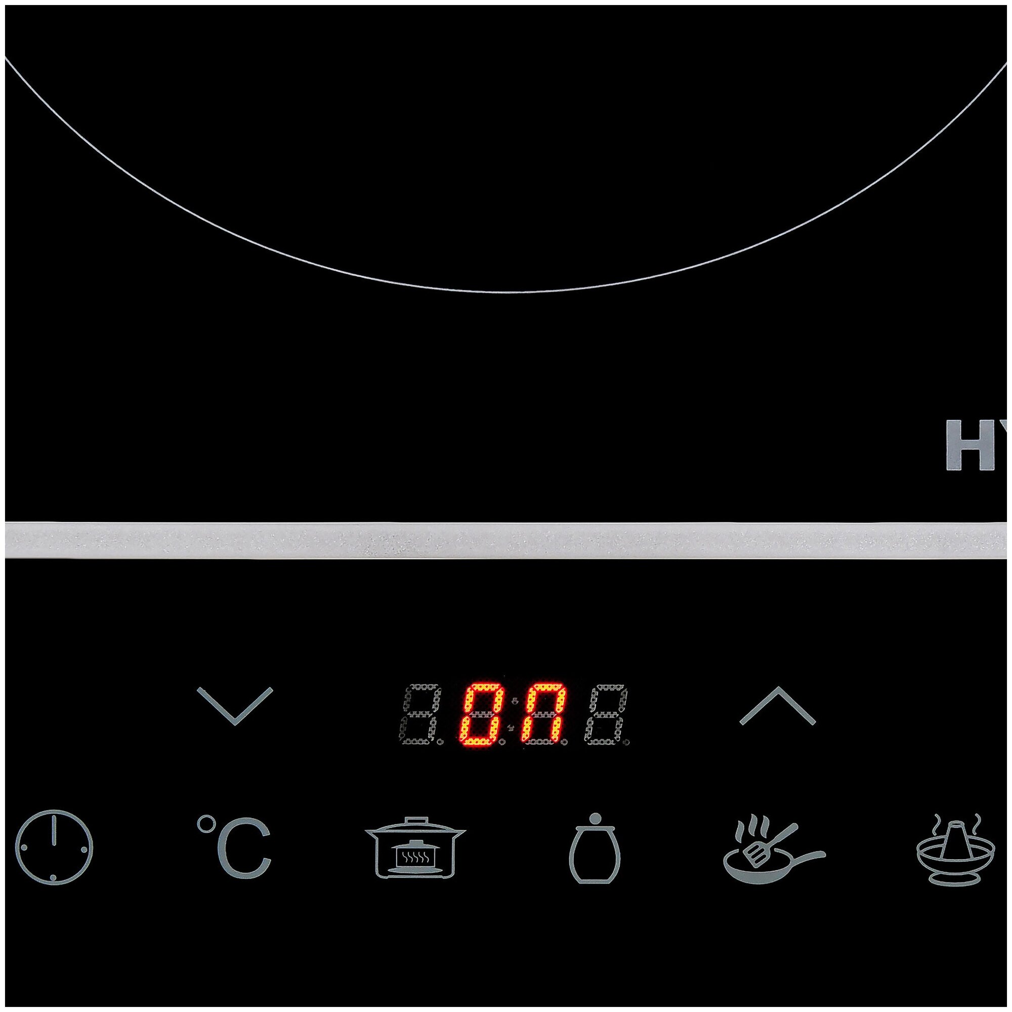 Плита индукционная HYC-0104 (настольная) черн. стеклокерамика HYUNDAI 1358598 - фотография № 7