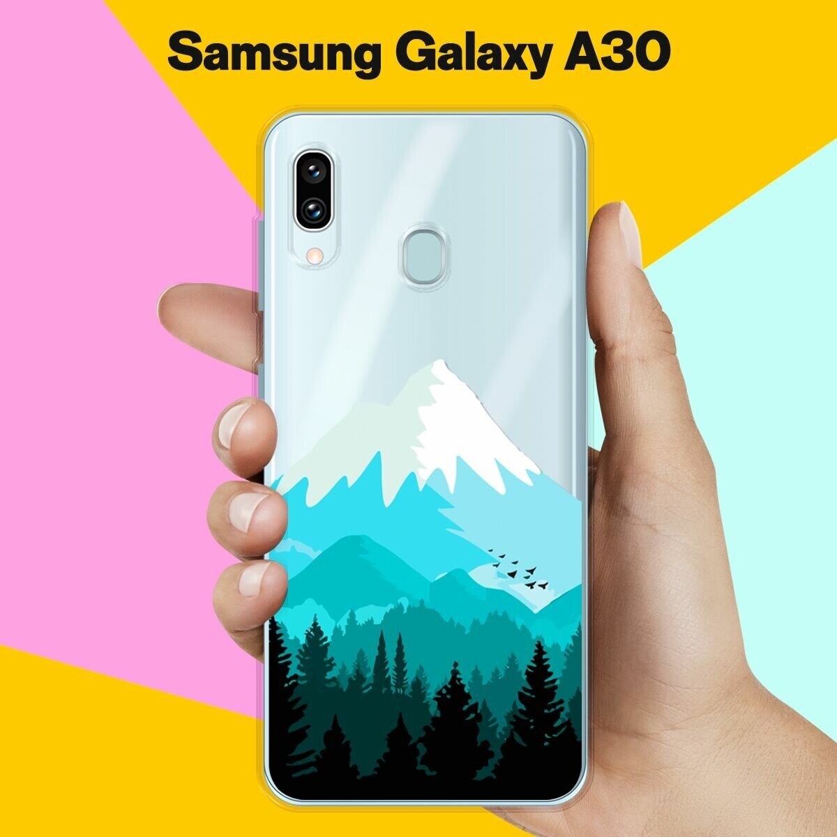 Силиконовый чехол на Samsung Galaxy A30 Снежная гора / для Самсунг Галакси А30