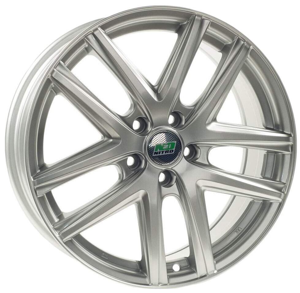 Диски Nitro N2O Y4925 7x17 5x114,3 ET 35 Dia 67,1 Silver