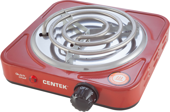 Настольная электро плита Centek CT-1508 красный
