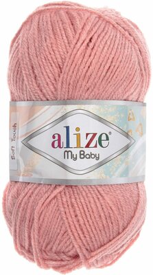 Пряжа Alize My baby пудра (161), 100%акрил, 150м, 50г, 2шт