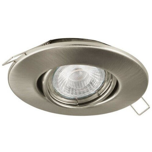 Светильник встраиваемый eglo peneto 1 3вт gu10 4000к сталь никель матовый 1568₽
