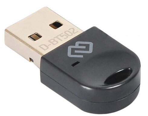 Адаптер Digma USB D-BT502 Bluetooth 5.0+EDR class 1.5 20м черный