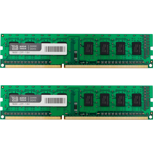 Комплект памяти DDR3 DIMM 16Gb (2x8Gb), 1600MHz BaseTech (BTD31600C11-8GN-K2)