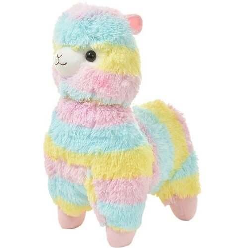 Мягкая игрушка Альпака 80 см радужная/ подарок / на день рождение
