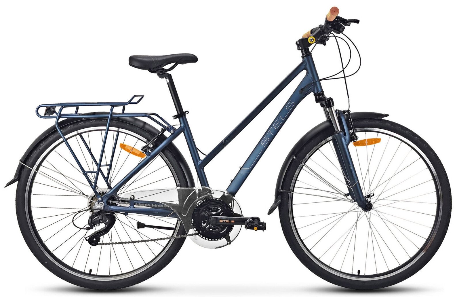 Женский велосипед Stels Navigator 800 Lady V010 (2023) 15" Синий (141-160 см)