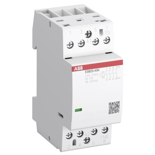 Модульный контактор ABB ESB25-40N-01 25А модульный контактор esb63 40n 01 4но 220b ac dc abb 1sae351111r0140