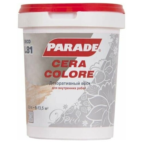 Декоративный лак PARADE DECO Magnifico L85 Жемчуг 0,9л Россия лак декоративный parade deco magnifico 0 9л светлое серебро арт 8306038