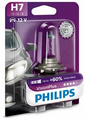 12972VPB1 Лампа галогеновая H7 VisionPlus +60% 12V 55W PX26d B1 HCV Philips