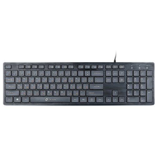 Клавиатура OKLICK 500M Black USB черный, английская/русская (ANSI) клавиатура microsoft wired keyboard 600 black usb черный английская русская ansi