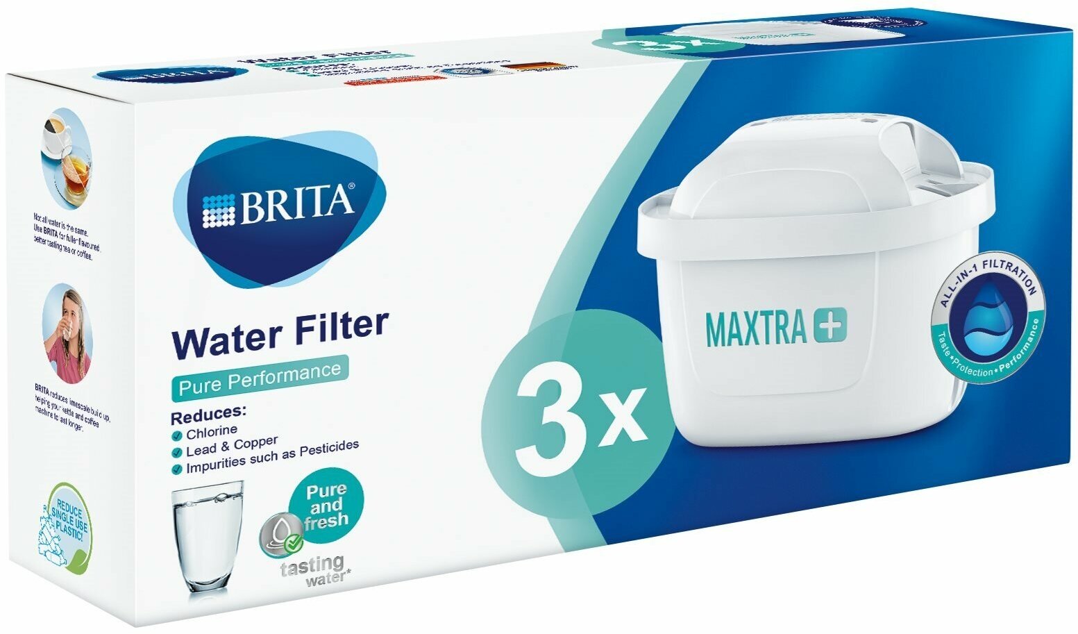 Фильтр для воды Брита BRITA MAXTRA+ Универсальный 3 шт - фотография № 2