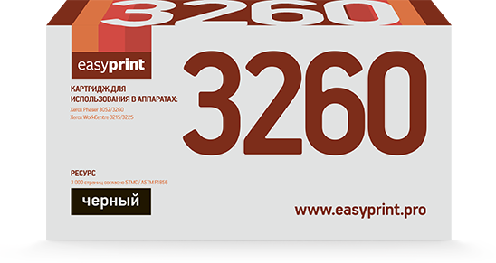 Картридж EasyPrint 106R02778 черный совместимый с принтером Xerox (LX-3260)