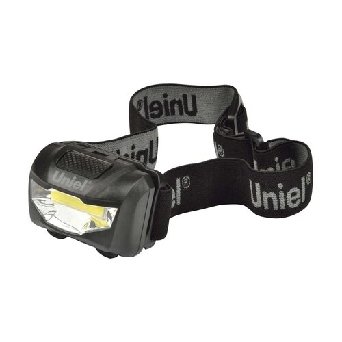 Налобный светодиодный фонарь UNIEL (UL-00001379) от батареек 120 лм S-HL017-C Black
