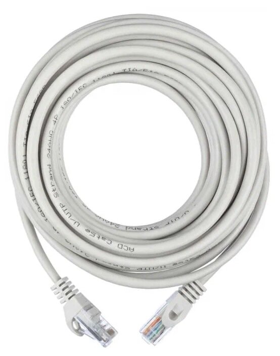 Патч-корд ACD-LPU5E-75A [ACD-LPU5E-75A] Cat5e UTP 24AWG 4Pair, 7/0.18мм CCA Серый, 7.5м, (741654)