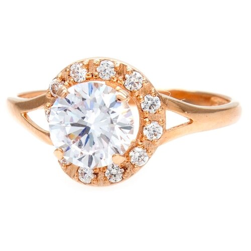 фото The jeweller кольцо из золота с фианитами к-035, размер 16.5