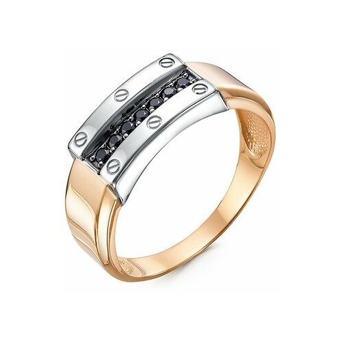 фото Золотое кольцо кюз del'ta d1102139 с фианитом diamant-online