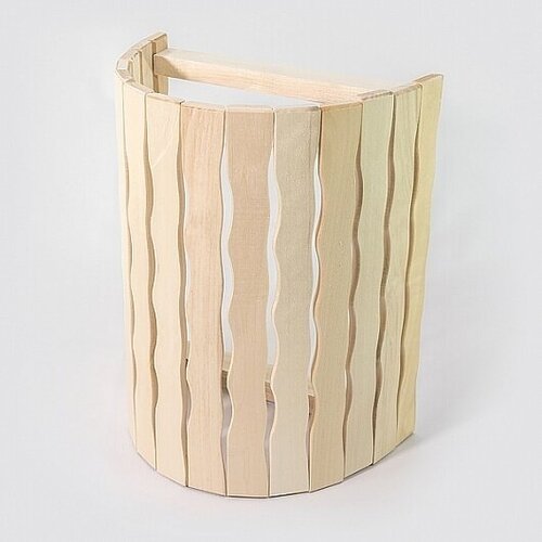 Абажур для бани и сауны настенный Волна липа Здравопар ЗПМА-8