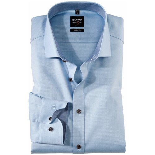 фото Рубашка мужская olymp level five body fit голубая арт. 05316411 разм.44