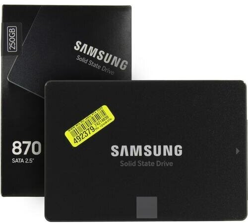 Твердотельный накопитель (SSD) Samsung 250Gb 870 EVO 2.5" SATA3 (MZ-77E250BW) - фотография № 2