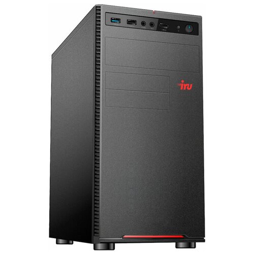 Компьютер iRU Home 310H5SE, Intel Core i3 10105, DDR4 8ГБ, 1ТБ(SSD), Intel UHD Graphics 630, Free DOS, черный [1862601] компьютер iru home 310h6sm intel core i7 12700f ddr4 8гб ssd 512гб nvidia geforce gtx 1630 4096мб free dos черный 1897417