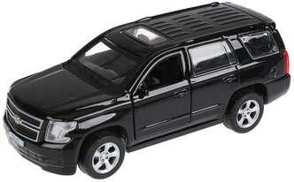 Внедорожник ТЕХНОПАРК Chevrolet Tahoe 1:43, 12 см, черный