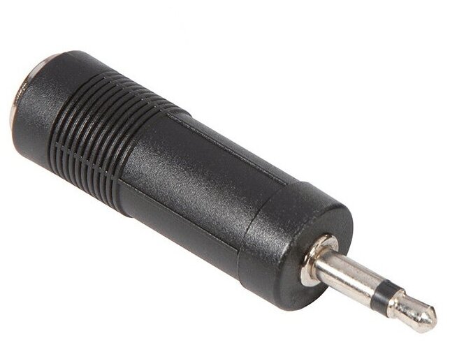 Adam Hall Connector 7555 black trs 3.5 mm stereo (f) - trs 3.5 mm mono (m)