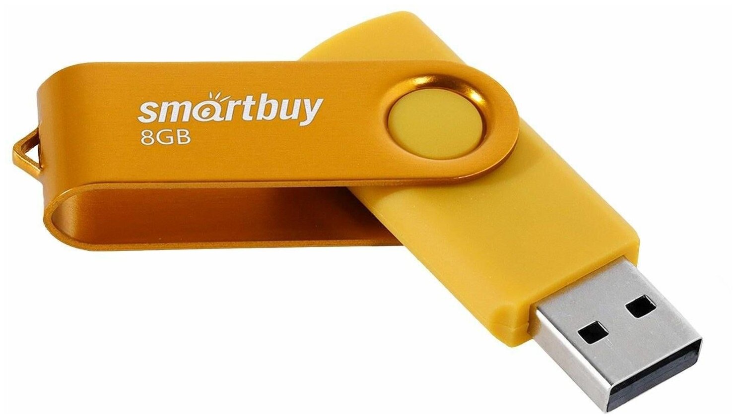 USB Flash Drive 8Gb - SmartBuy UFD 20 Twist Yellow SB008GB2TWY