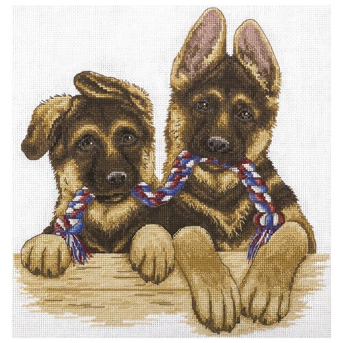 фото Набор для вышивания крестиком panna двое из ларца (j-1683)