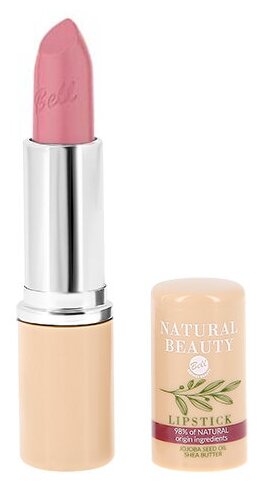 Помада для губ `BELL` `NATURAL BEAUTY` NATURAL BEAUTY LIPSTICK тон 02 summer wind увлажняющая