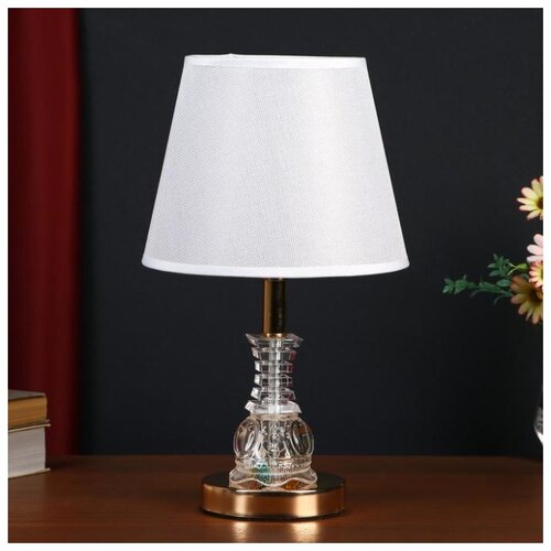 фото Лампа настольная risalux "аргали", 1*40 вт, е27, 220 в, золото, 21*21*37,5 см