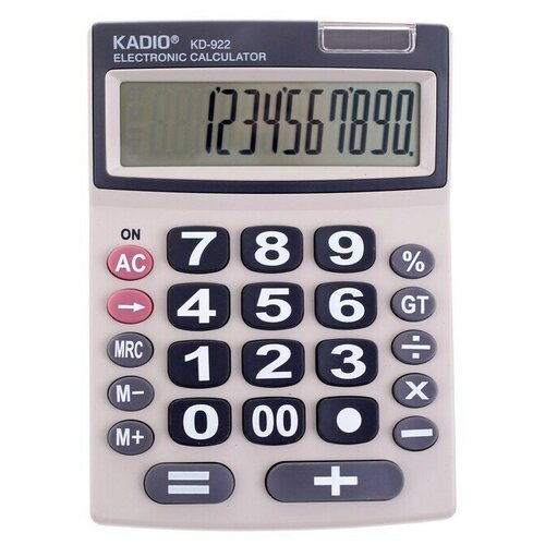 Калькулятор настольный, 12 - разрядный, 922, двойное питание, 1 шт.