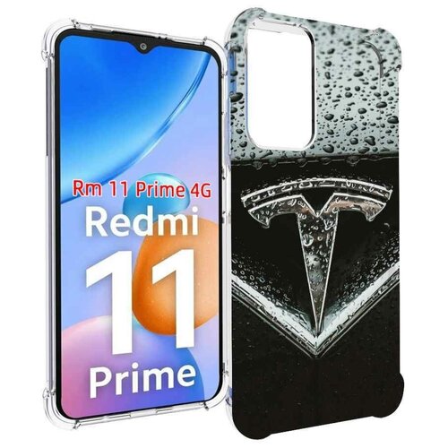 Чехол MyPads tesla тесла 1 для Xiaomi Redmi 11 Prime 4G задняя-панель-накладка-бампер