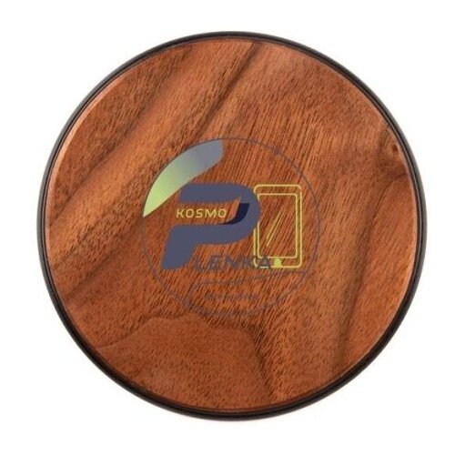 Быстрая беспроводная зарядка для Apple, Samsung, Huawei из дерева, со светодиодной подсветкой