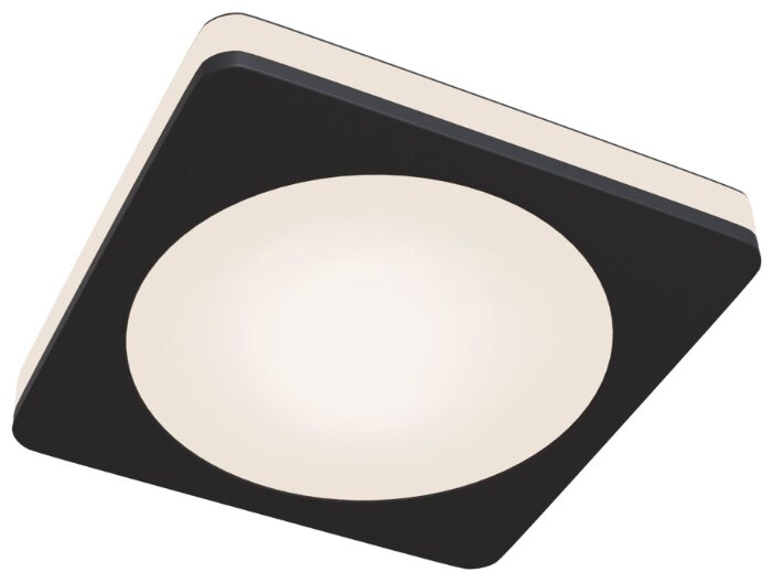 Светильник MAYTONI DL2001-L12B, LED, 12 Вт, 3000, теплый белый, цвет арматуры: черный, цвет плафона: белый