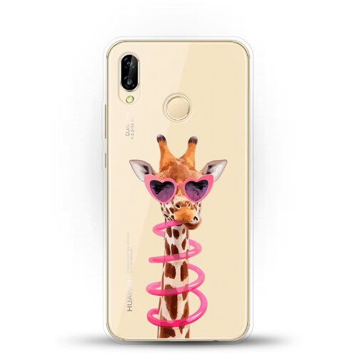 фото Силиконовый чехол жираф на huawei nova 3e andy & paul