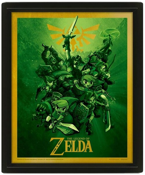 Постер 3D The Legend Of Zelda (Link) EPPL71137