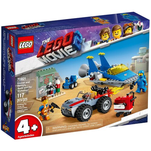 Конструктор LEGO The LEGO Movie 70821 Мастерская «Строим и чиним» Эммета и Бенни, 117 дет. конструктор lego movie 70821 мастерская строим и чиним эммета и бенни