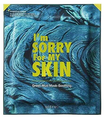 Im Sorry For My Skin Маска для лица тканевая с зеленой глиной - Green mud mask-soothing, 18 мл