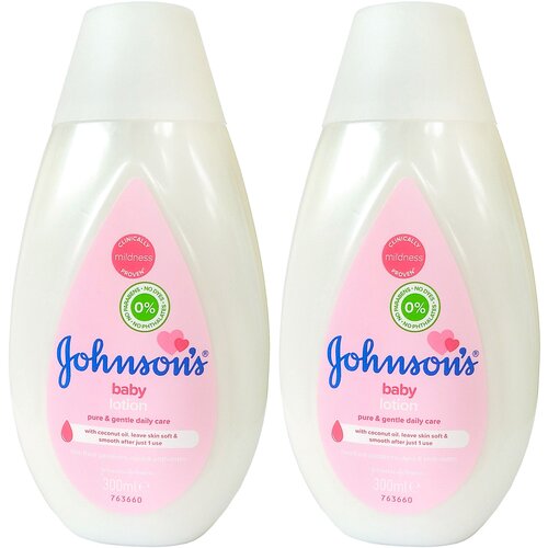 Johnson's Baby Молочко детское для тела, 300 мл в уп, 2 уп (600 мл), лосьон, baby lotion