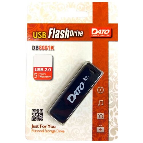 USB флешка 16Gb Dato DB8001K black USB 2.0
