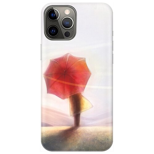 фото Re:pa чехол - накладка artcolor для apple iphone 12 pro max с принтом "красный зонтик"