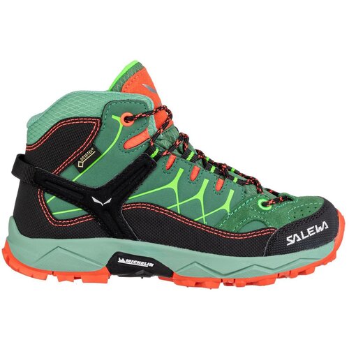 Кроссовки детские Salewa Alp Trainer Mid Gore-Tex Myrtle/Tender Shot (EUR:28)