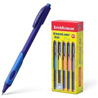 Ручка шариковая ErichKrause® ErgoLine® Kids, Ultra Glide Technology, цвет чернил синий, 5 шт.