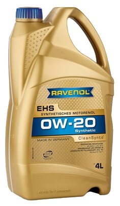 RAVENOL 1111113-004-01-999 Моторное масло 0W-20 (4л) (второй номер 4014835858107) 1шт