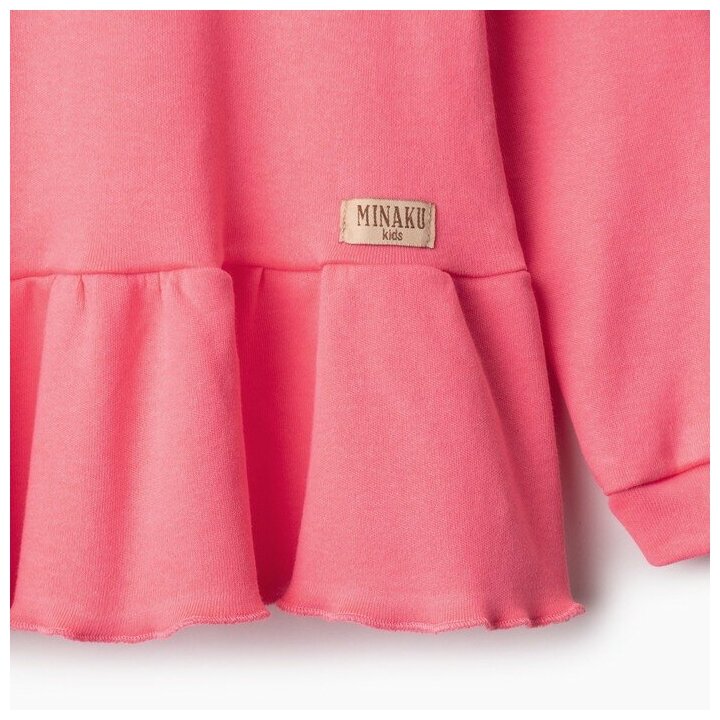 Комплект одежды Minaku, размер 104, красный, розовый