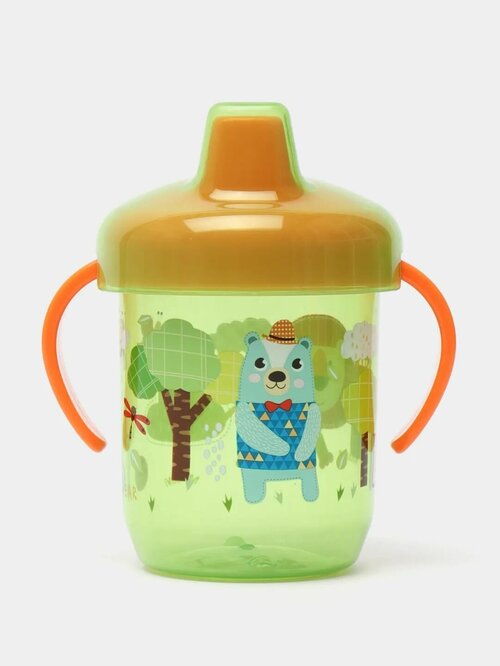 Поильник - непроливайка детская с носиком, ручками, крышкой, бутылка обучающая, чашка для новорожденных