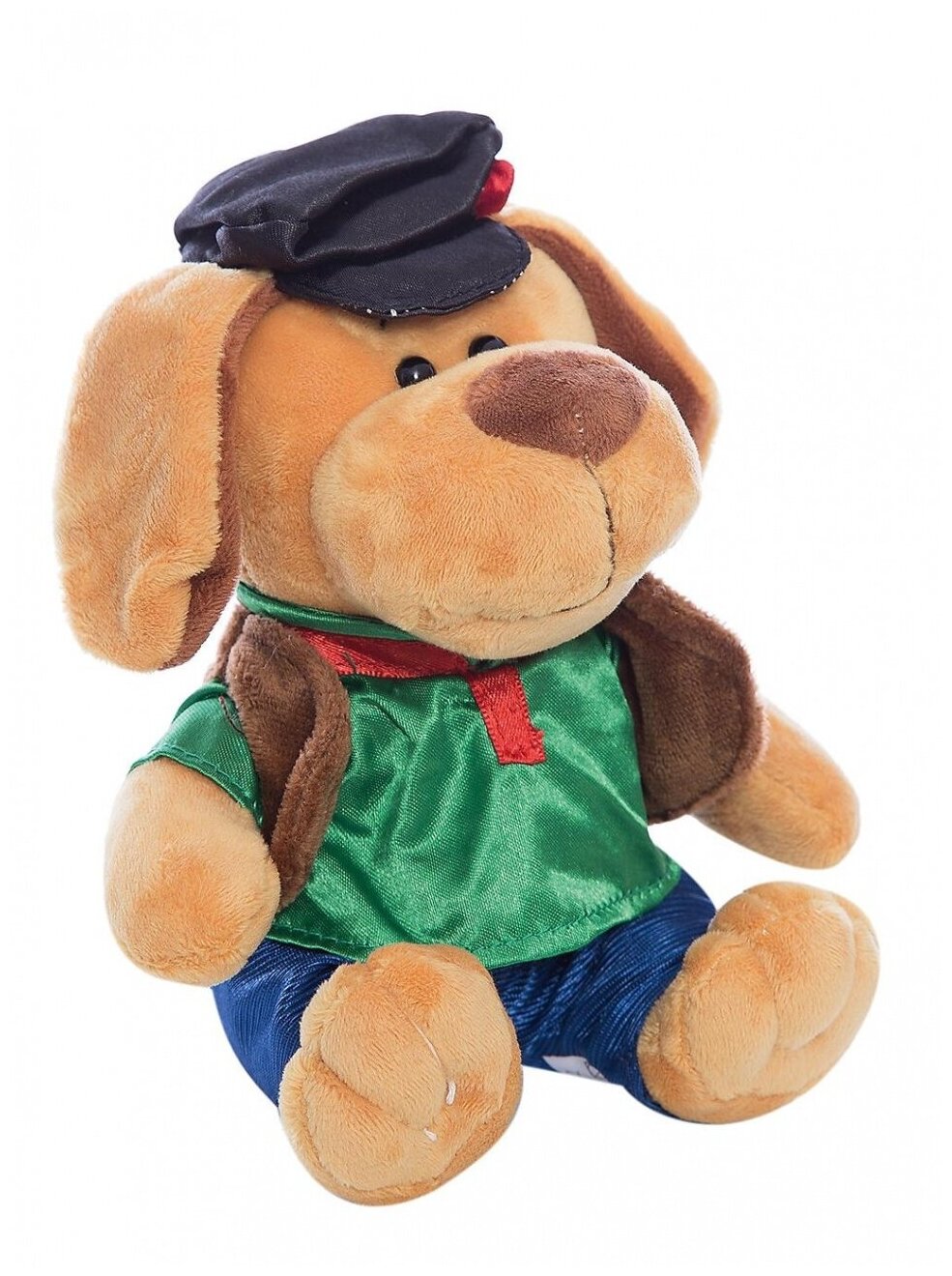 Мягкая игрушка Teddy Собака в кепке, 15 см - фото №3