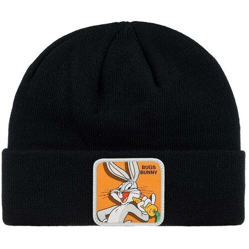 шапка capslab арт cl loo5 1 bon bun2 looney tunes bugs bunny серый размер one Шапка бини Capslab, размер OneSize, черный