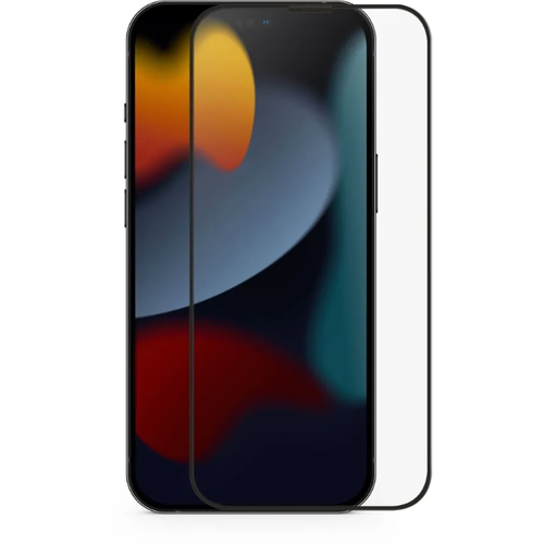 Защитное стекло Uniq OPTIX Vivid Pro (true colors Anti-dust) Clear/Black (+installer) на iPhone 14 Pro uniq стекло для iphone 13 13 pro optix vivid true colors clear black